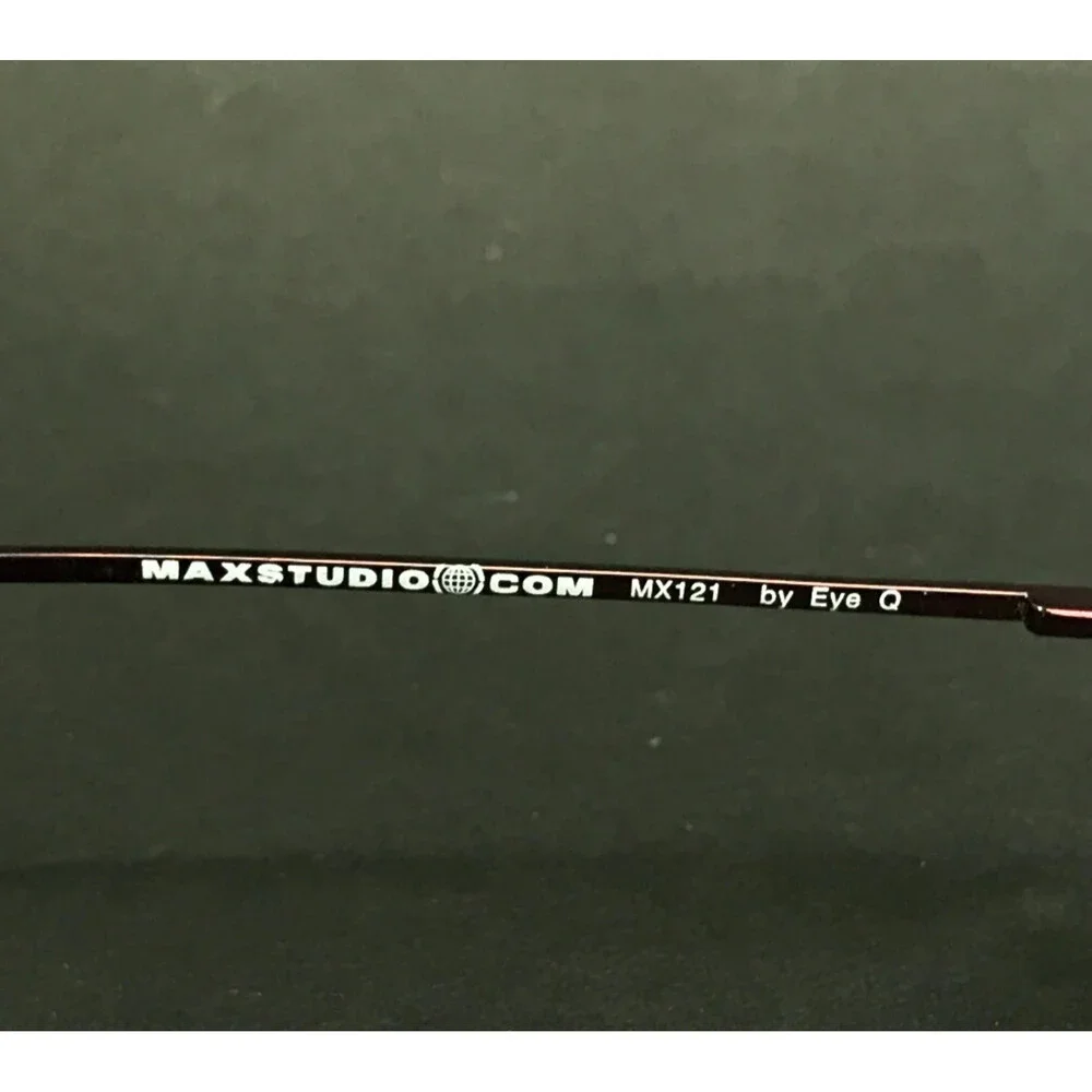 Max Studio Eyeglasses Frames MX121 VIO Violet Rectangle Half Rim 50-18-135